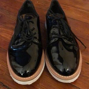 patent leather oxfords